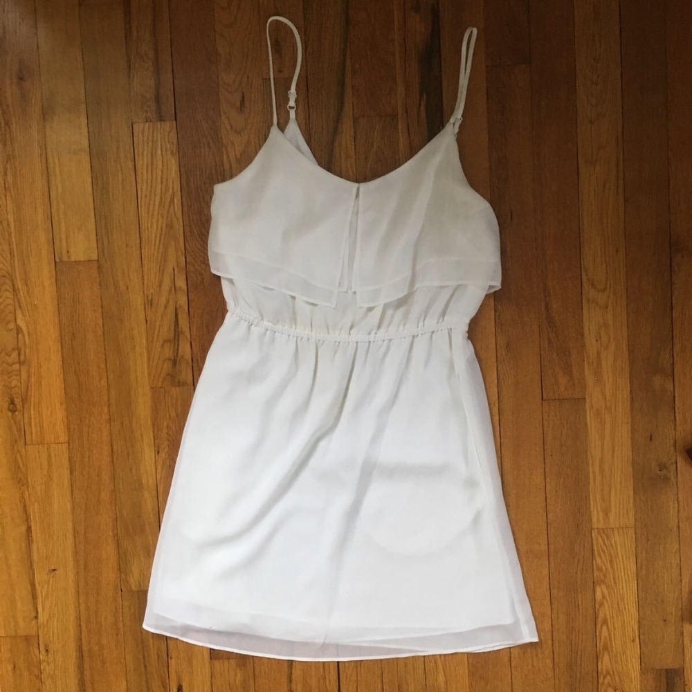 BCBGeneration Flowy White Dress